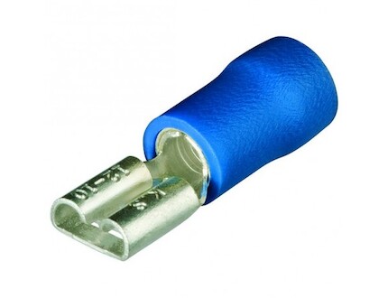KNIPEX Ploché zásuvk.koncovky izol,modrá/100ks 9799011