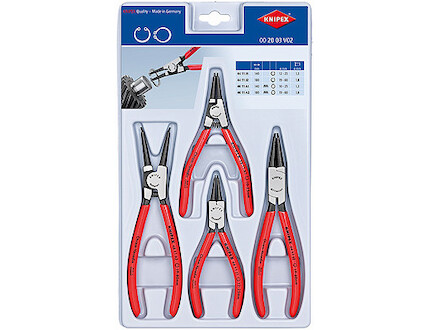 KNIPEX Sada kleští na pojistné kroužky 4ks 002003V02