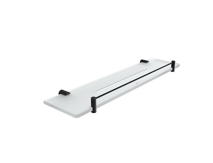 Nimco BORMO ČERNÁ Černá police IXI s ohrádkou, 50 cm BRC X450-X-90