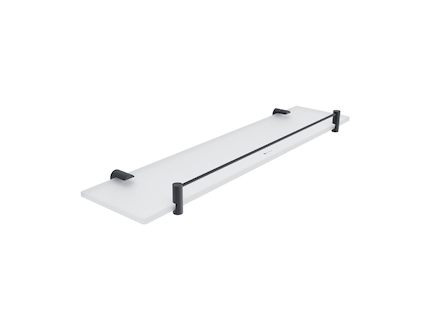 Nimco BORMO ČERNÁ Černá police s ohrádkou, 50 cm BRC 11091BX-50-90