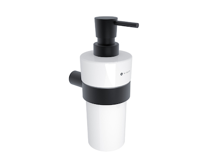 Nimco BORMO ČERNÁ Černý dávkovač tekutého mýdla, pumpička mosaz BRC 11031KN-T-90