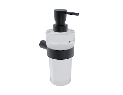 Nimco BORMO ČERNÁ Černý dávkovač tekutého mýdla, pumpička mosaz BRC 11031W-T-90
