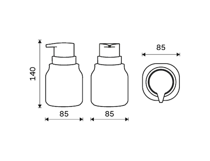 Nimco Eni Dávkovač tekutého mýdla, pumpička plast ENB 31-90-05