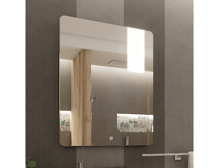 Nimco OBDELNÍKOVÁ - OBLÉ ROHY LED zrcadlo 600x800 s dotykovým senzorem ZP 25002V