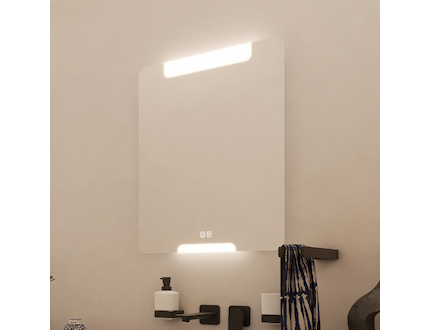Nimco OBDELNÍKOVÁ - OBLÉ ROHY LED zrcadlo 600x800 se dvěma dotykovými senzory ZP 22002VX