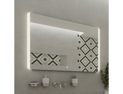 Nimco OBDELNÍKOVÁ - OBLÉ ROHY LED zrcadlo 800x700 s dotykovým senzorem ZP 17003V