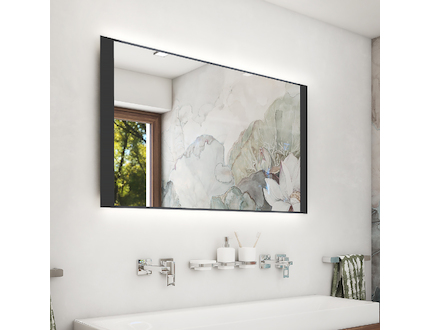 Nimco OBDELNÍKOVÁ - OSTRÉ ROHY Černé LED zrcadlo 1200x650 ZPC 41006-90