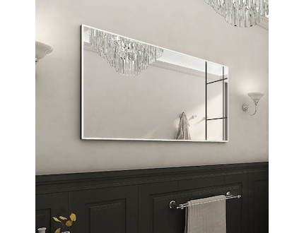 Nimco OBDELNÍKOVÁ - OSTRÉ ROHY Černé LED zrcadlo 1200x700 ZPC 13006-90
