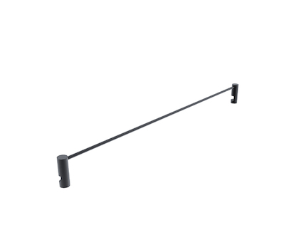 Nimco UNIX ČERNÁ Ohrádka k poličce, 40 cm UNC 1001S-40-90