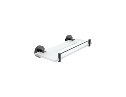 Nimco UNIX ČERNÁ Police IXI, 30 cm s ohrádkou UNC X430-X-90