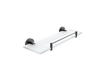 Nimco UNIX ČERNÁ Police IXI, 40 cm s ohrádkou UNC X440-X-90