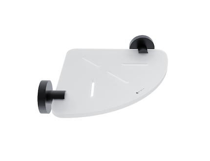 Nimco UNIX ČERNÁ Rohová police IXI UNC X208-90