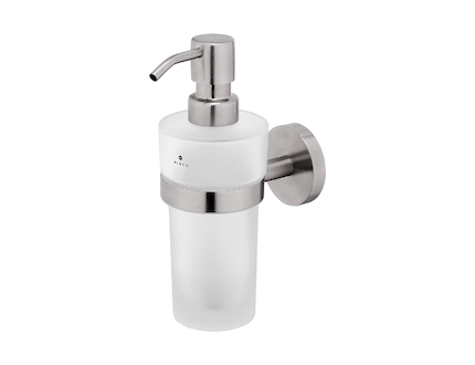 Nimco Unix nerez Dávkovač tekutého mýdla skleněný, pumpička nerez UNM 13031WL-10