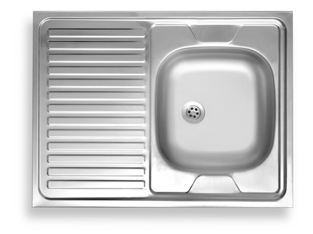 Novaservis Dřez 60x80 celoplošný s okapem levý nerez DR60/80L