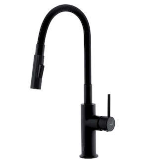 Novaservis Dřezová senzorová baterie s flexi ramenem Distanza, černá BDZ4BBL