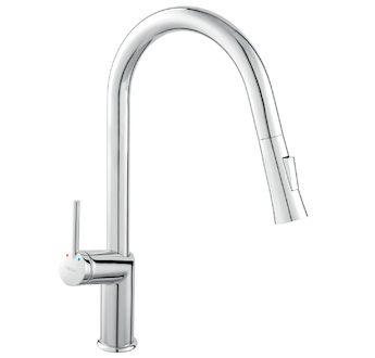 Novaservis Dřezová teleskopická baterie se sprškou Cumulus, chrom BCU8