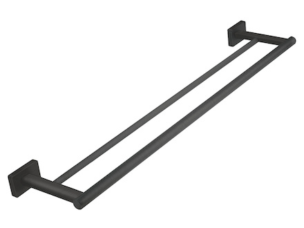 Novaservis Dvojitý držák ručníků GRETA 600 mm, gun metal AGR10GM