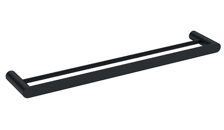 Novaservis Dvojitý držák ručníků Nostris 600 mm, černá ANS10BL