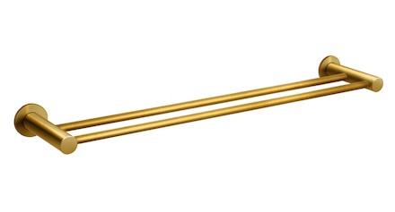 Novaservis Dvojitý držák ručníků SMILE 600 mm, kartáčované zlato ASM10BG