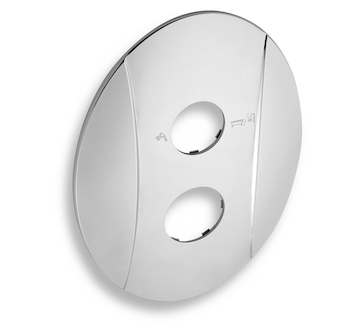 Novaservis Kryt podomítkového boxu s přepínačem OVAL chrom KRYT0050RA,0