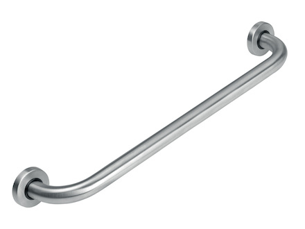 Novaservis Madlo rovné 600 mm s krytkami kartáčovaná nerez R6661,4