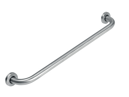 Novaservis Madlo rovné 800 mm s krytkami kartáčovaná nerez R6680,4