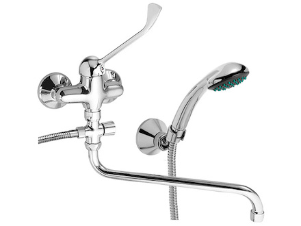 Novaservis Paneláková baterie 100 mm lékařská páka Metalia 55 chrom 55075L,0