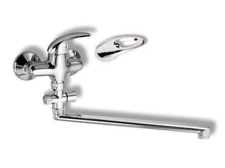 Novaservis Paneláková baterie bez příslušenství 100 mm Metalia 55 chrom 55173/1,0