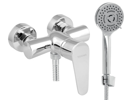 Novaservis Sprchová nástěnná baterie Titania Fresh ECO, 100 mm, chrom 96065,0E