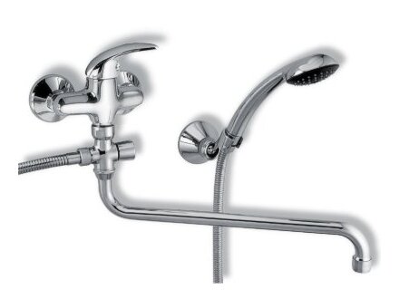 Novaservis Vanová paneláková baterie 150 mm Metalia 55 chrom -lék páka 55071,0L