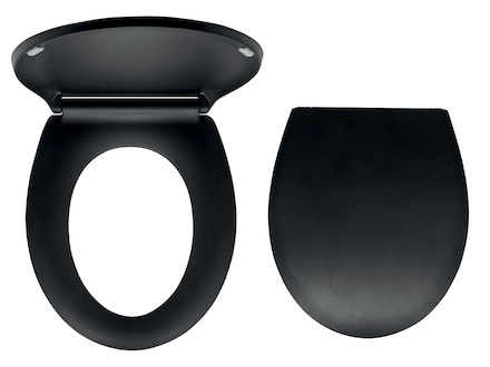 Novaservis WC sedátko, duroplast černá matná, panty tvrzený plast WC/BLACK