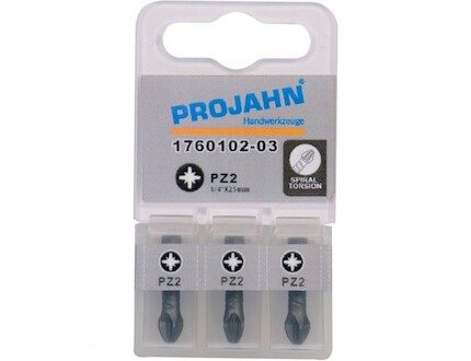 PROJAHN Sada torzních bitů PZ2x25mm (3ks) 1760102-03
