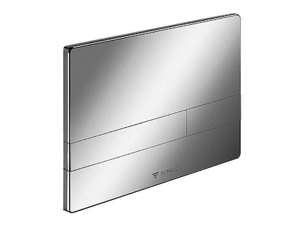 Schell Podomítkové splachovací nádrže - Ovládací deska k WC, matný chrom 032856499