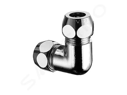 Schell Příslušenství - Rohové dvojité šroubení, chrom 064450699