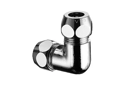 Schell Příslušenství - Rohové dvojité šroubení, chrom 064450699