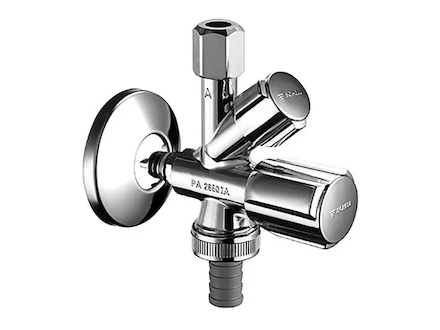 Schell QUICK - Kombinovaný rohový ventil, chrom 035040699