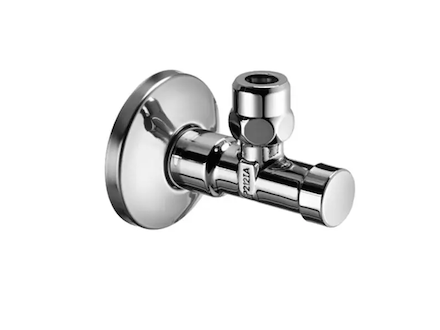 Schell Rohové ventily - Rohový regulační ventil se zabezpečeným ovládáním, chrom 054050699