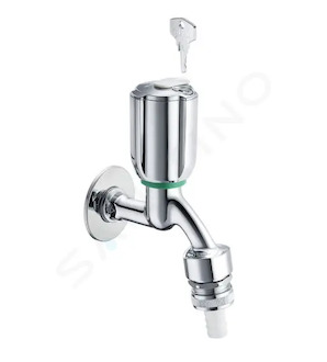 Schell Secur - Výtokový ventil, uzamykatelný, chrom 035740699