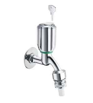 Schell Secur - Výtokový ventil, uzamykatelný, chrom 035740699