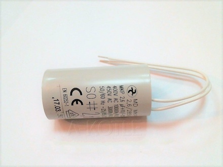 WILO kondenzátor oběhového čerpadla 2,6μF 400V, 25x48 - 502796998