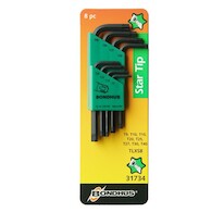 BONDHUS Sada L-klíčů/torx TLXS 8 krátká (T9-40) 31734