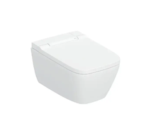 Geberit AquaClean - Elektronický bidet AquaClean Sela Square s keramikou, Rimfree, SoftClose, KeraTect, bílá 146.250.01.1