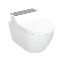 Geberit AquaClean - Elektronický bidet Tuma Comfort s keramikou, závěsný, TurboFlush, SoftClosing, KeraTect, sklo/černá 146.290.
