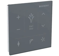 Geberit AquaClean - Nástěnný ovládací panel pro elektronický bidet, černá 147.038.SJ.1