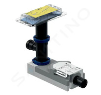 Geberit CleanLine - Souprava pro hrubou montáž sprchového kanálku s přívodem, pro podlahy od 180 mm, odpad 50 mm 154.159.00.1