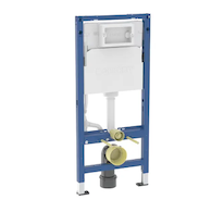 Geberit Duofix - Montážní prvek pro závěsné WC, 112 cm, se splachovací nádržkou pod omítku Delta 12 cm 458.129.00.2