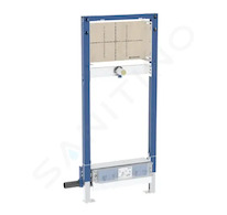 Geberit Duofix - Předstěnová instalace pro sprchu, výška 130 cm, s odtokem ve stěně, nástěnná armatura pod omítku 111.581.00.2