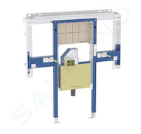 Geberit Duofix - Předstěnová instalace pro umyvadlo Geberit ONE 120 cm, pro nástěnnou armaturu, podomítkový sifon a prvek Clou,