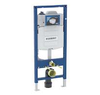 Geberit Duofix - Předstěnová instalace pro závěsné WC, se splachovací nádržkou Sigma 12 cm, s hygienickým proplachem, výška 1,2