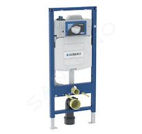Geberit Duofix - Předstěnová instalace pro závěsné WC, se splachovací nádržkou Sigma 12 cm, s hygienickým proplachem, výška 1,2